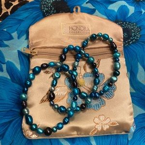 Honora fresh water Pearl stretch bracelets